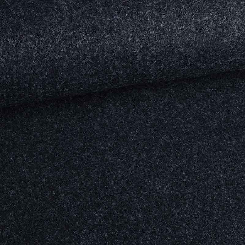 Tissu feutre bleu foncé melange