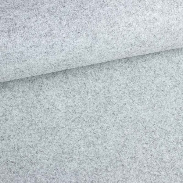Tissu feutre gris clair mêlée