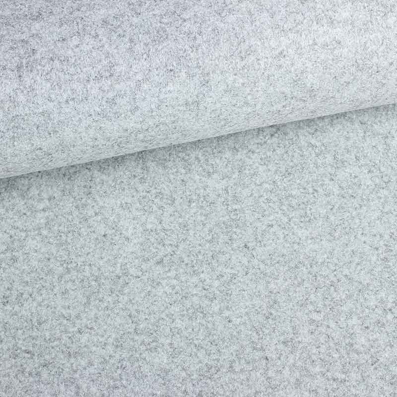Tissu feutre gris clair mêlée