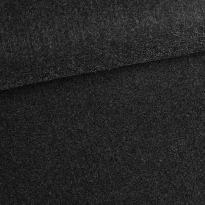 Tissu feutre anthracite foncé mélange