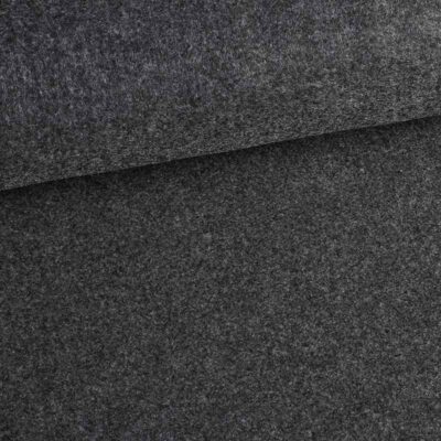 Tissu feutre anthracite chiné