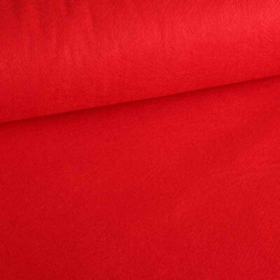 Tissu feutre rouge