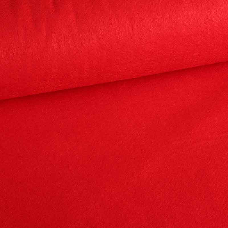 Tissu feutre rouge