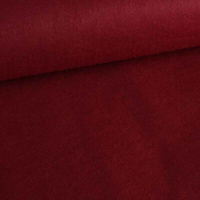 Tissu feutre bordeaux