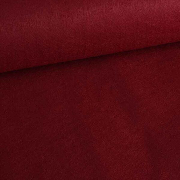 Tissu feutre bordeaux