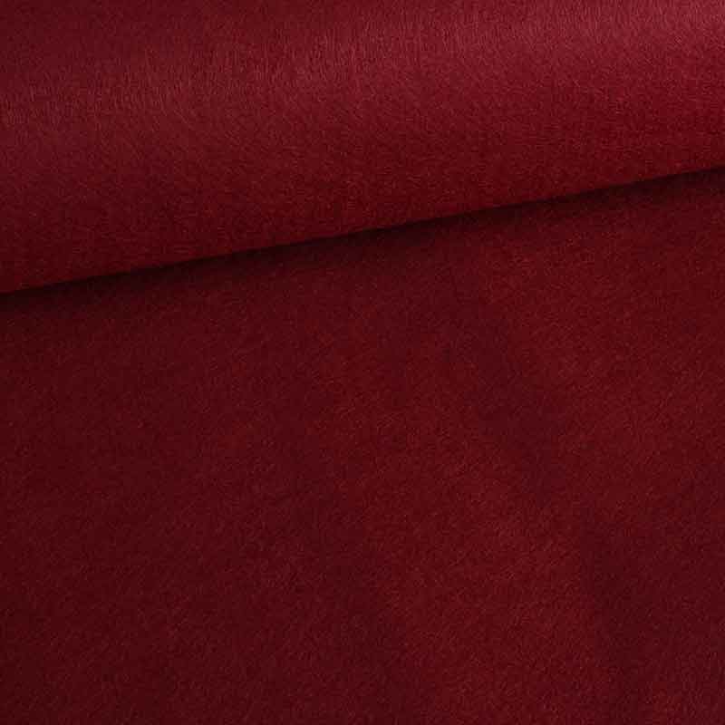Tissu feutre bordeaux