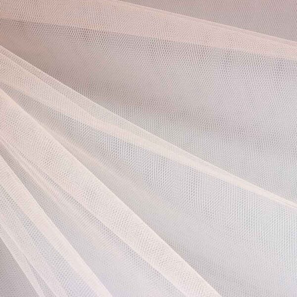 Tissu tulle ignifuge champagne