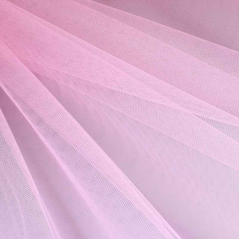 Tissu tulle ignifuge rose clair