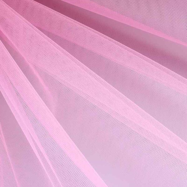 Tulle ignifuge rose