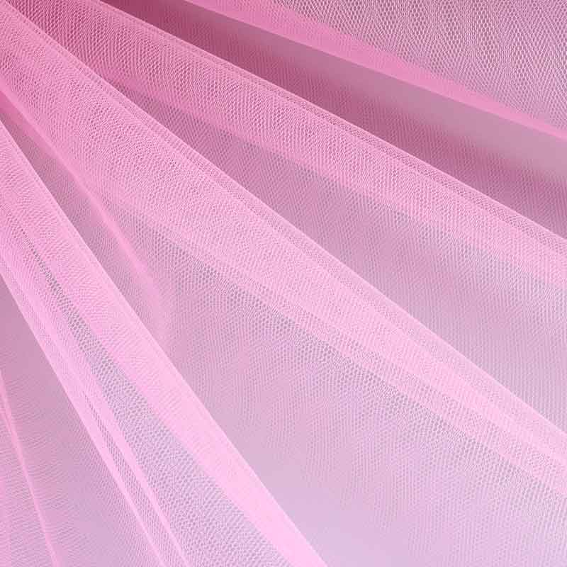 Tulle ignifuge rose