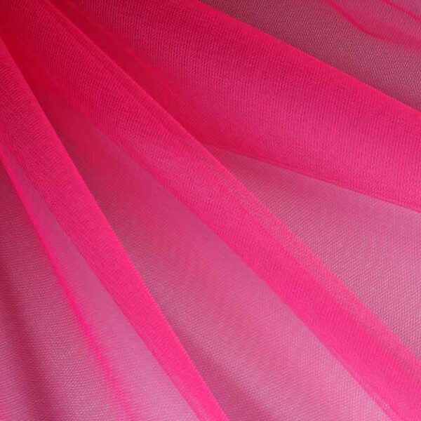 Tulle ignifuge rouge cerise