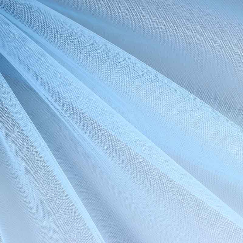 Tulle ignifuge bleu bébé