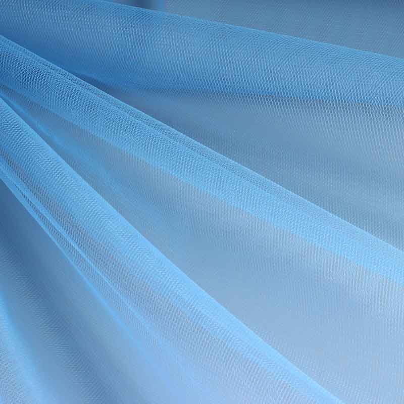 Tulle ignifuge bleu lavande