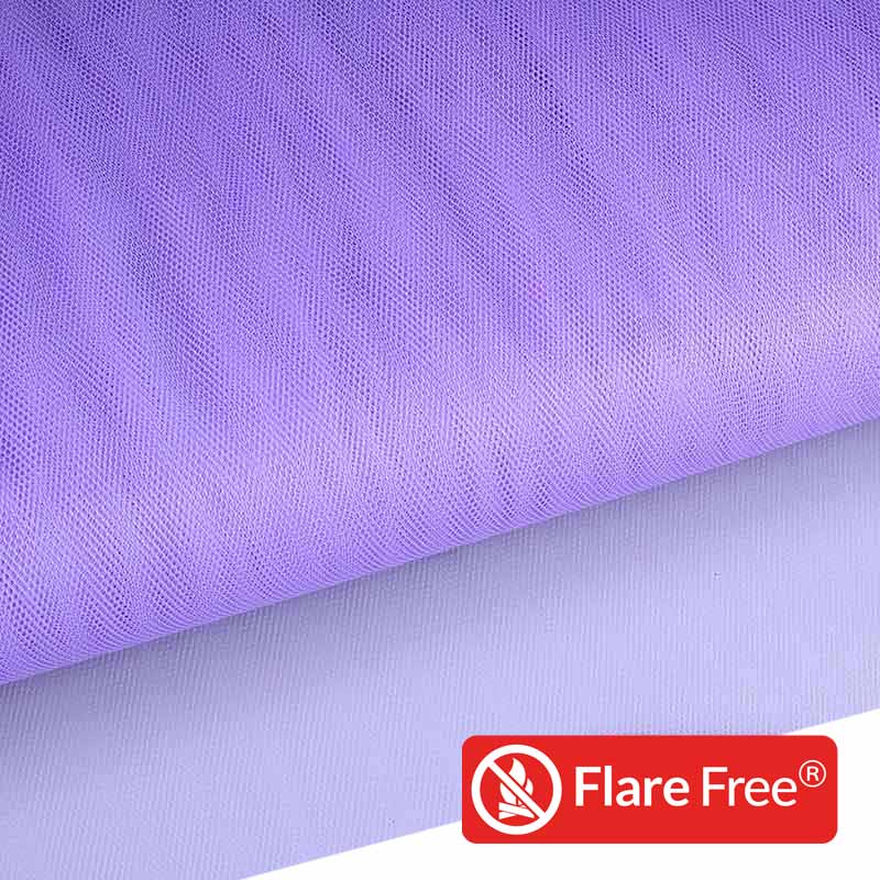 Tulle ignifuge lilas