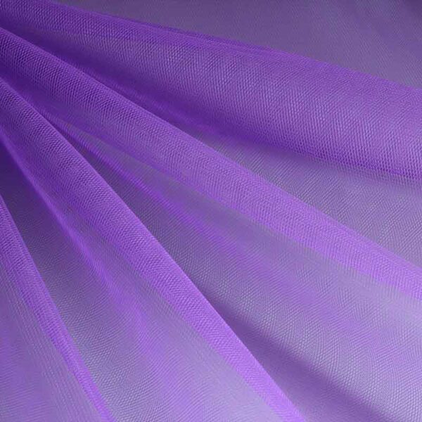 Tulle ignifugé violet clair