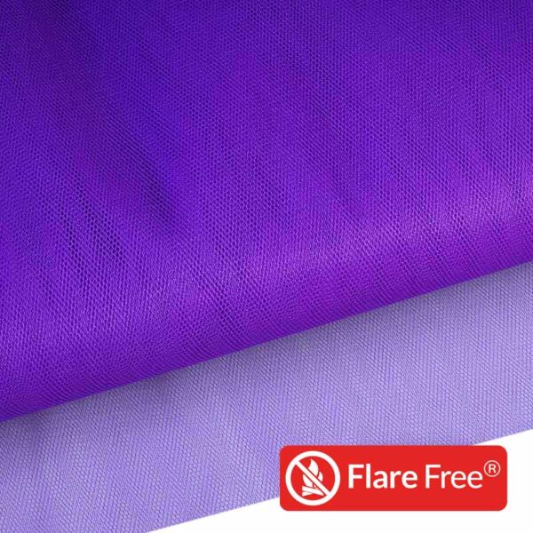 Tulle ignifuge violet