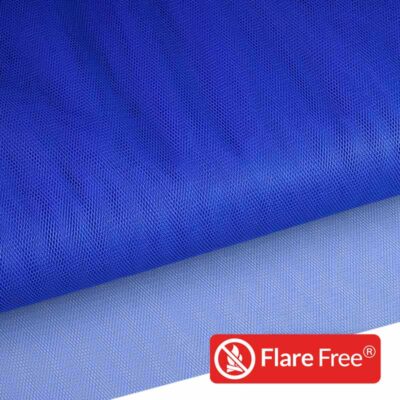 Tissu tulle ignifugé cobalt