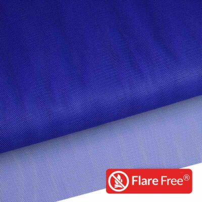 Tulle ignifugé bleu marine