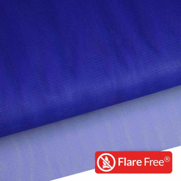 Tulle ignifugé bleu marine