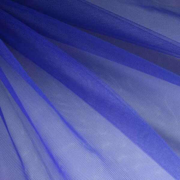 Tulle ignifugé bleu marine