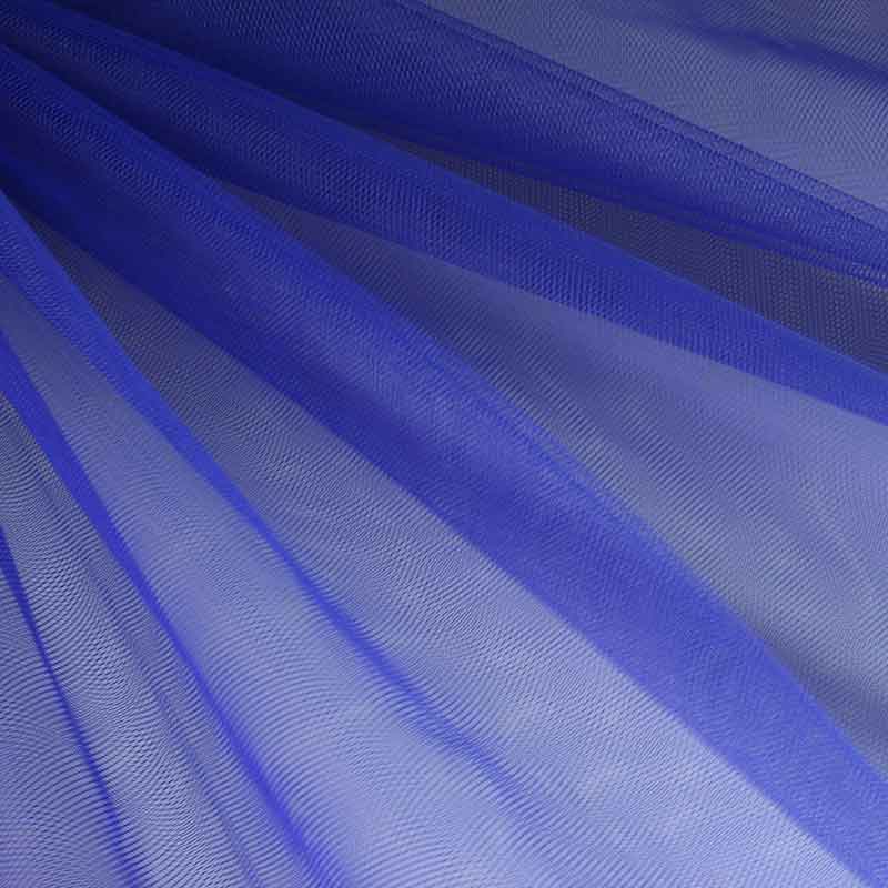 Tulle ignifugé bleu marine