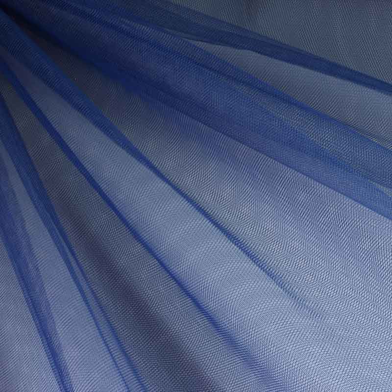 Tissu tulle ignifuge navy