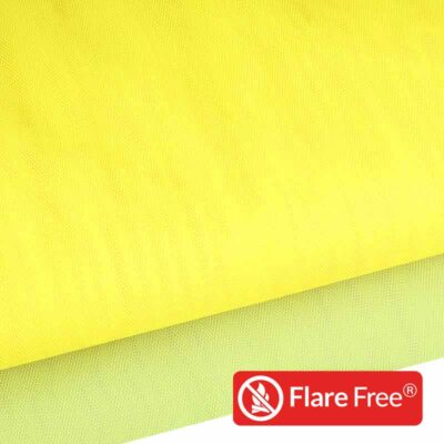 Tulle ignifuge fluor citron