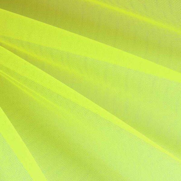 Tulle ignifuge fluor citron