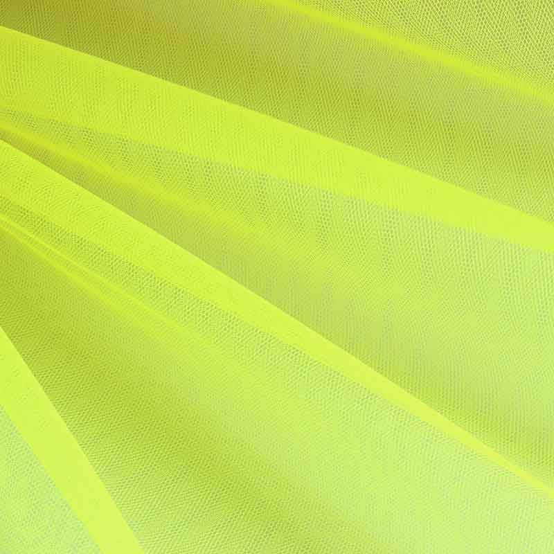 Tulle ignifuge fluor citron