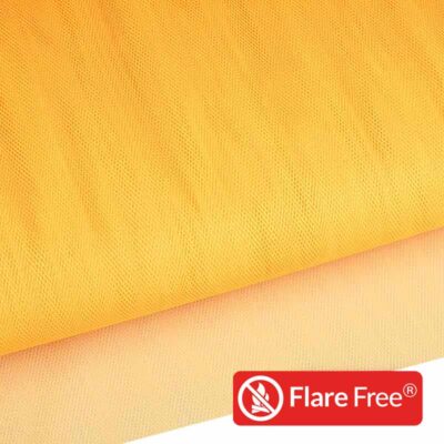 Tulle ignifuge fluor orange