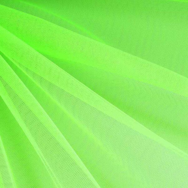 Tissu tulle ignifuge fluor lime
