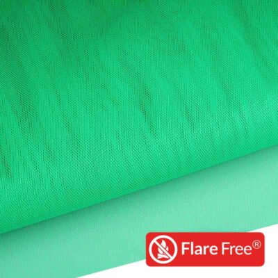 Tulle ignifuge fluor vert
