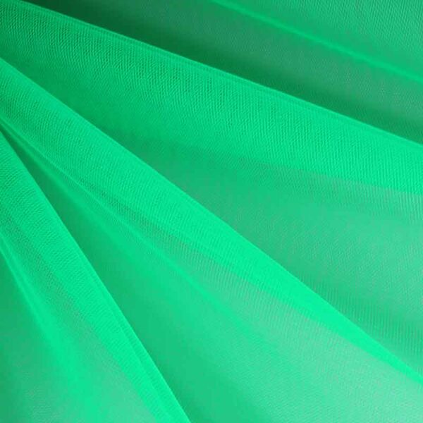 Tulle ignifuge fluor vert
