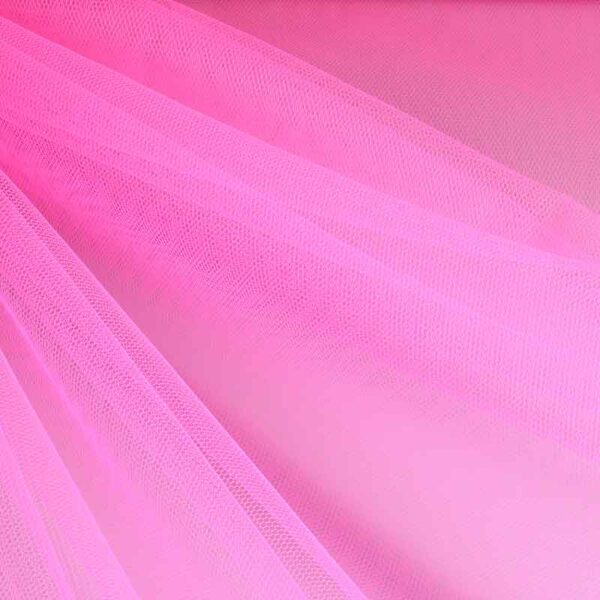 Tissu tulle retardant au feu fluor rose