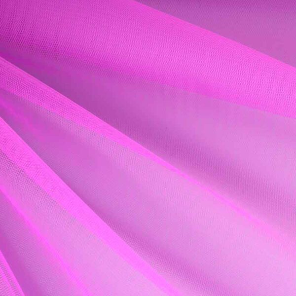 Tulle ignifuge violet fluorescent