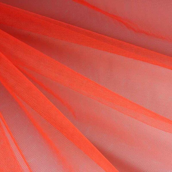 Tulle ignifuge orange