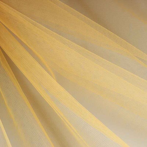 Tissu tulle ignifuge or