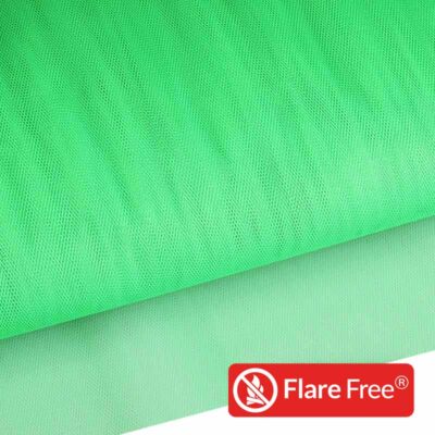 Tulle ignifuge vert clair
