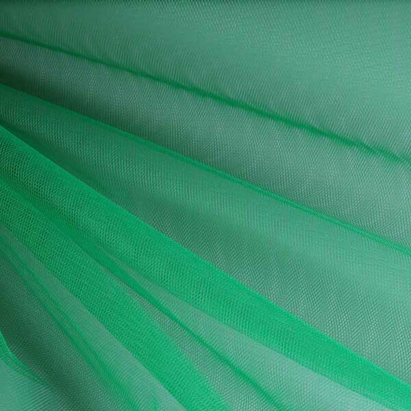 Tulle ignifuge vert foncé