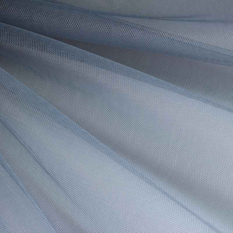 Tissu tulle ignifugé gris foncé