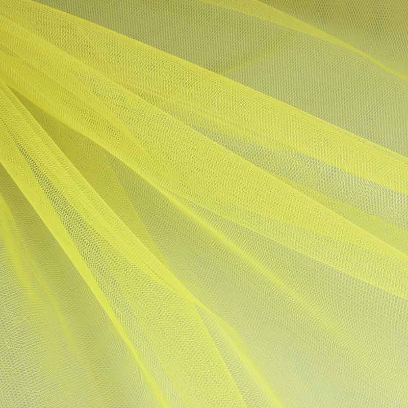 Tissu tulle ignifuge jaune clair
