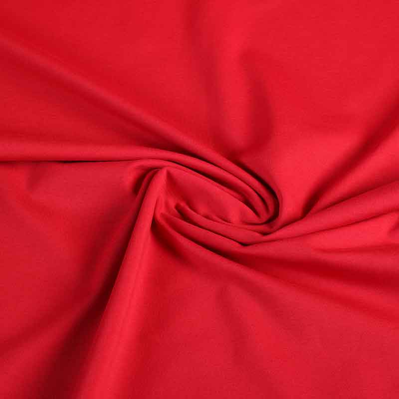 Tissu tricot rouge
