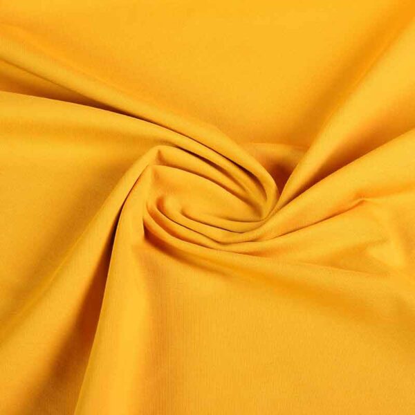 Tissu tricot jaune ocre