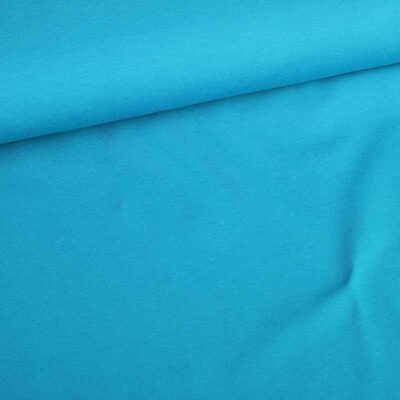 Tissu tricot bleu-vert clair