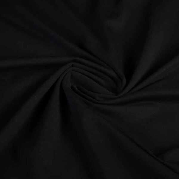 Tissu tricot coton noir