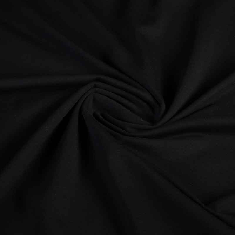 Tissu tricot coton noir