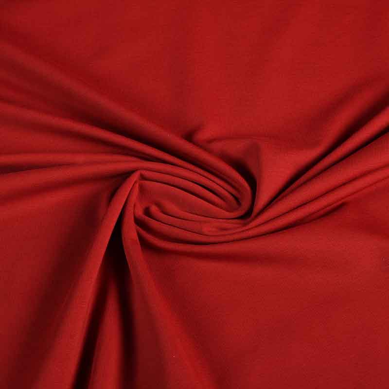 Tissu tricot coton stretch rouille