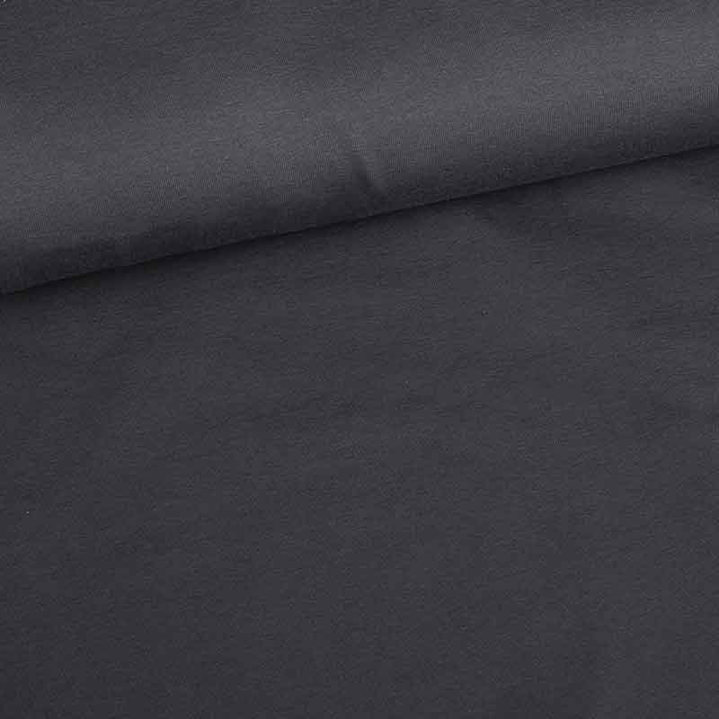 Tissu tricot coton stretch anthracite