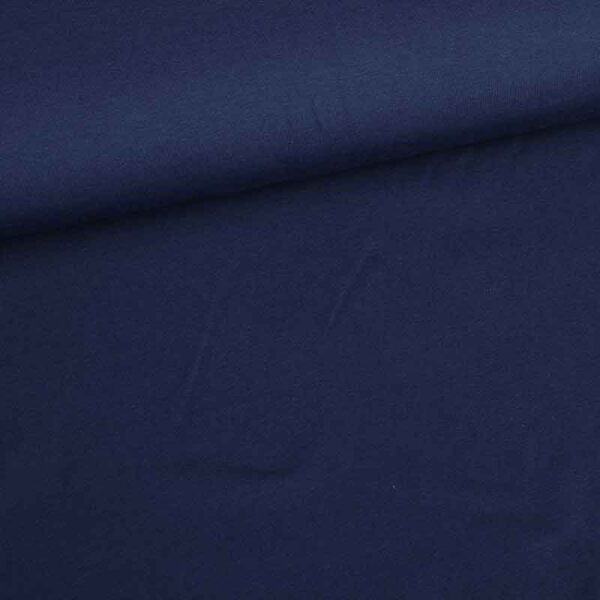Tissu tricot coton stretch bleu marine clair