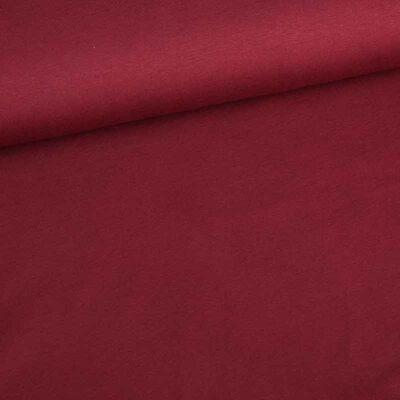 Tissu tricot rouge vin